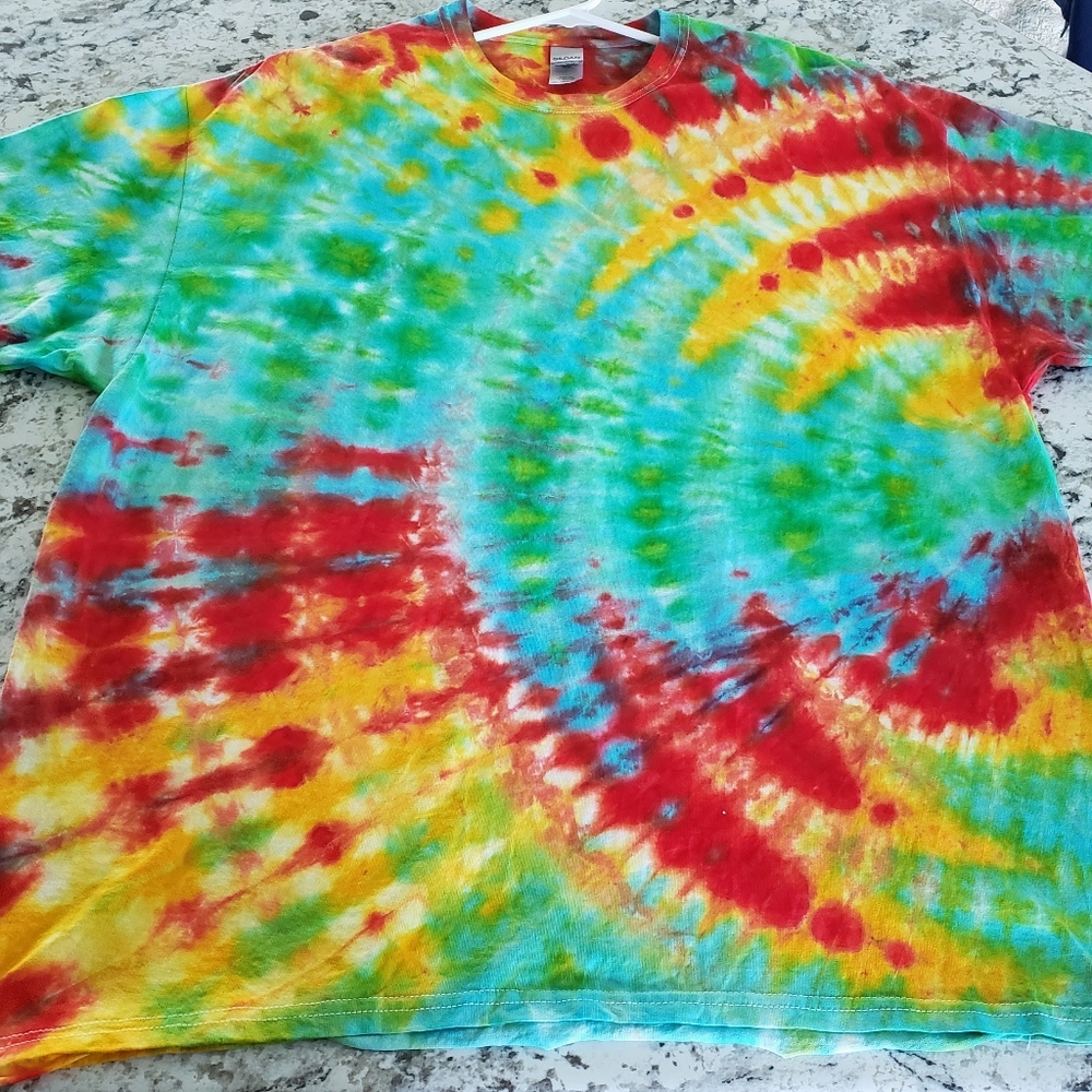 Hand-made tie-dye T-shirt